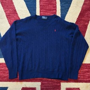 Ralph Lauren 100% Cashmere cable knit sweater
